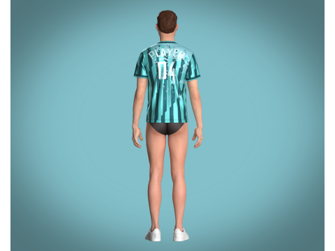 Soccer Football Sports Jersey - 04 Modelo 3D