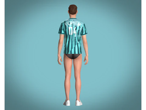 Soccer Football Sports Jersey - 04 3D Model