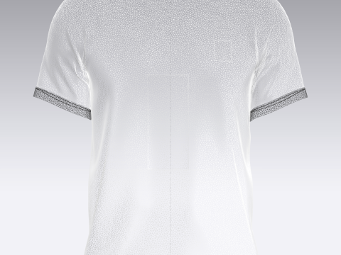 Soccer Football White and Black Jersey Player-11 Modelo 3D
