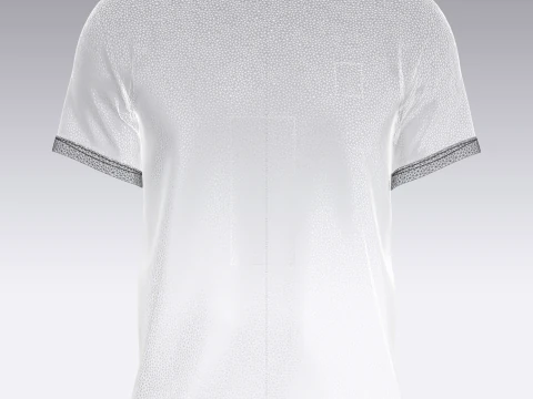 Soccer Football White and Black Jersey Player-11 3D Model