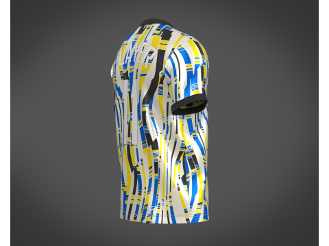 Soccer Football White and Yellow Jersey Player-11 Modèle 3D