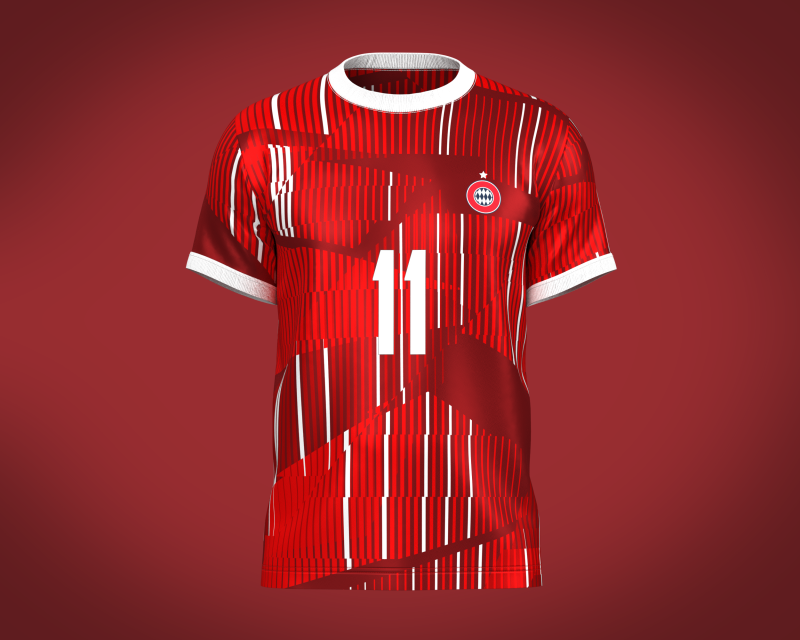 Soccer Football Wine Red color Jersey Player-11 Modelo 3D .c4d .max .obj .3ds .fbx .stl .blend 