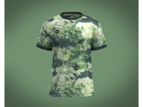Soccer Green Jersey Player-01 Modello 3D