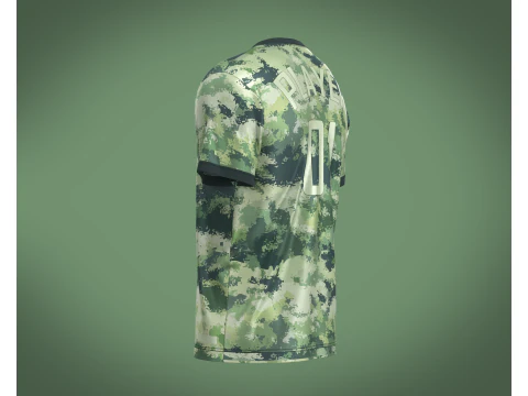 Soccer Green Jersey Player-01 3D Model