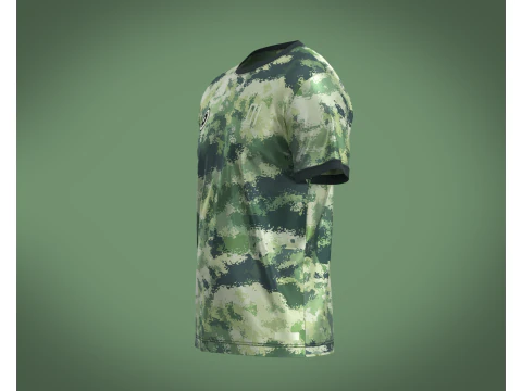 Soccer Green Jersey Player-01 3D Model