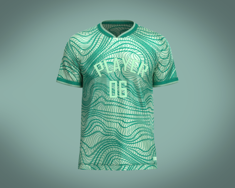 Soccer Green Jersey Player-06 3D 모델 .c4d .max .obj .3ds .fbx .stl .blend 