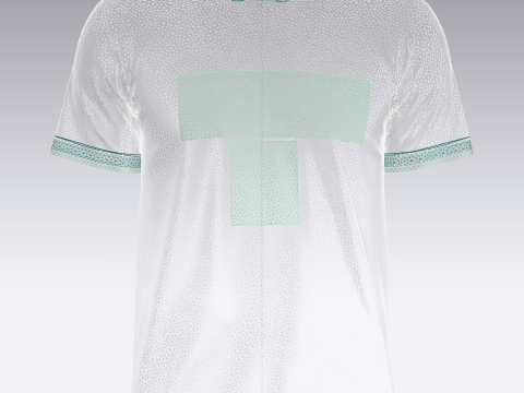 Soccer Green Jersey Player-06 3D 모델
