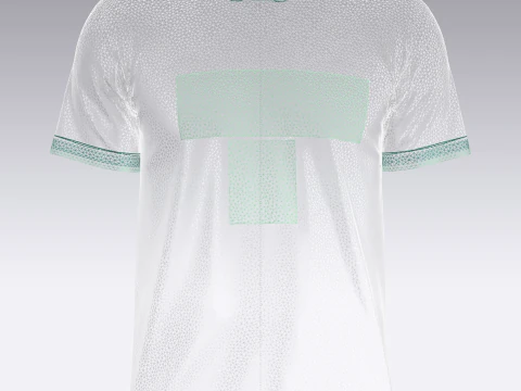 Soccer Green Jersey Player-06 3D Model