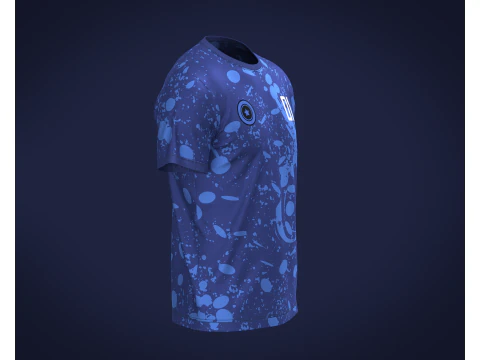 Soccer Home Jersey Player 01 3D Model