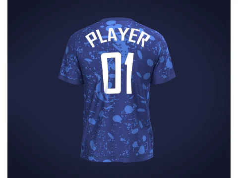 Soccer Home Jersey Player 01 3D Model
