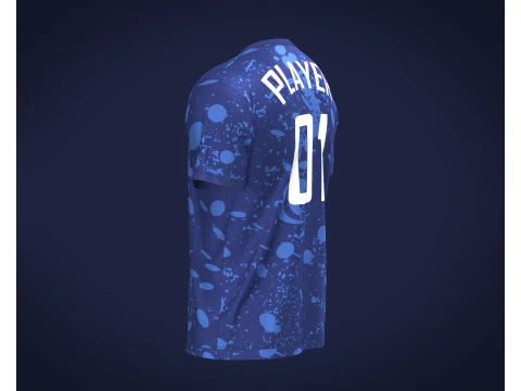 Soccer Home Jersey Player 01 3D Model