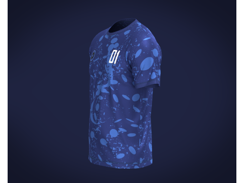 Soccer Home Jersey Player 01 3D 모델