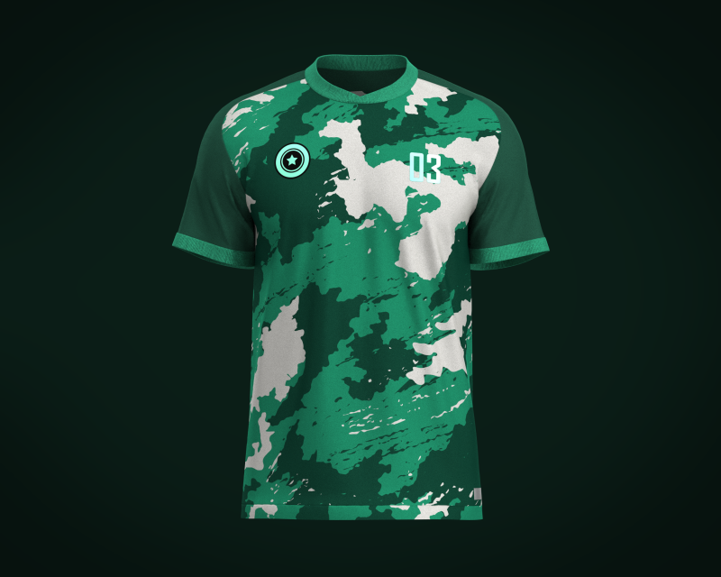 Soccer jersey Player 03 V2 3D Model .c4d .max .obj .3ds .fbx .stl .blend 