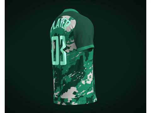 Soccer jersey Player 03 V2 3D Model