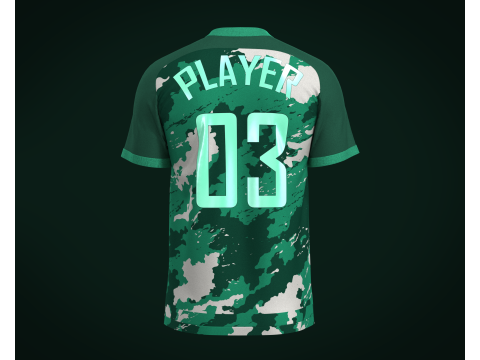 Soccer jersey Player 03 V2 3D Model