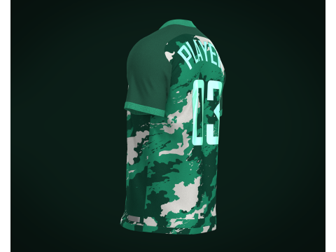 Soccer jersey Player 03 V2 3D Model