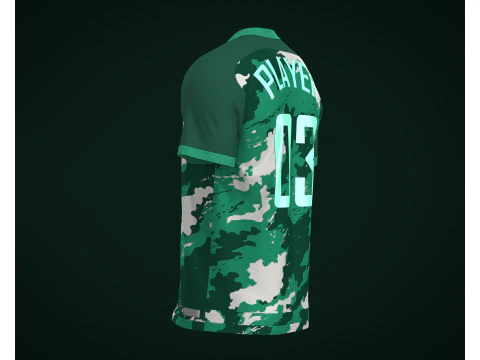 Soccer jersey Player 03 V2 3D Model