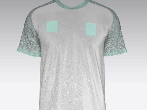 Soccer jersey Player 03 V2 3D Model