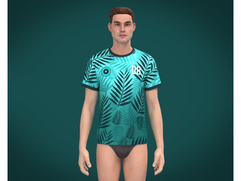 Soccer Jersey Player 08 3D Модель