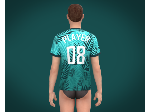 Soccer Jersey Player 08 3D Модель