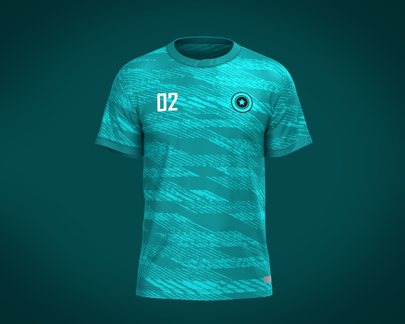 Soccer Jersey Player-02 3D Модель .c4d .max .obj .3ds .fbx .stl .blend 