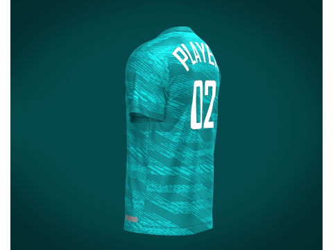 Soccer Jersey Player-02 3D Модель