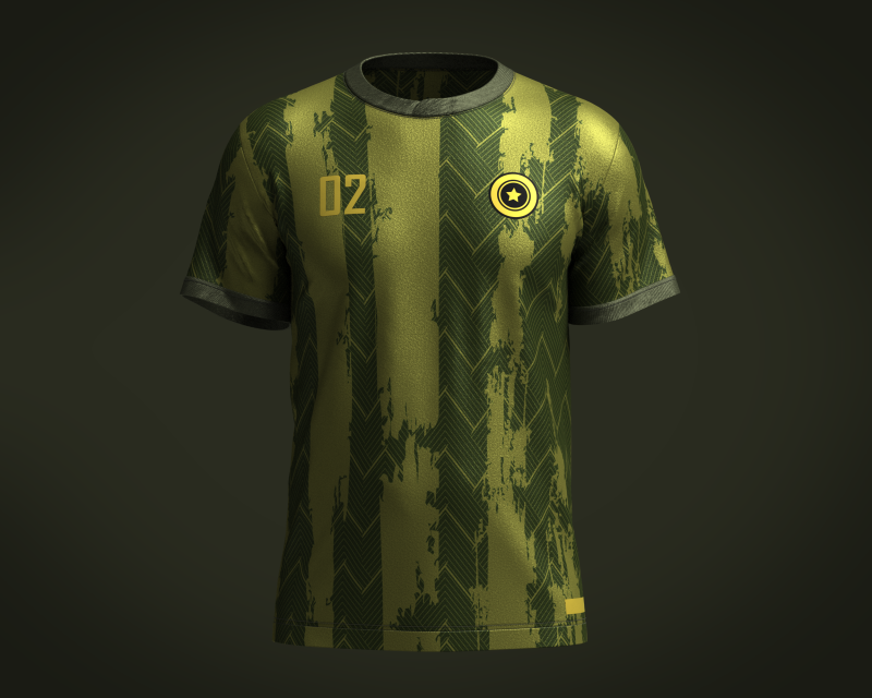 Soccer Jersey Player-02 V2 3D 모델 .c4d .max .obj .3ds .fbx .stl .blend