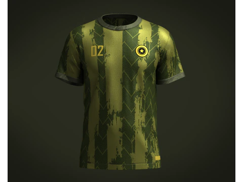 Soccer Jersey Player-02 V2 3D Model