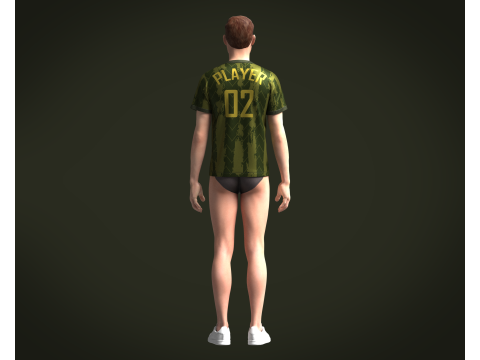 Soccer Jersey Player-02 V2 3D 모델