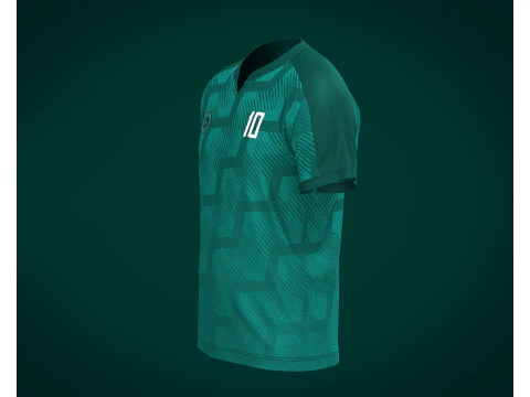 Soccer Jersey Player-10 3D Model