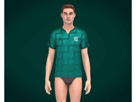 Soccer Jersey Player-10 3D 模型