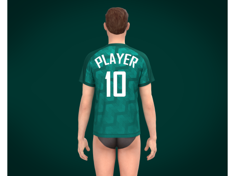 Soccer Jersey Player-10 3D 模型