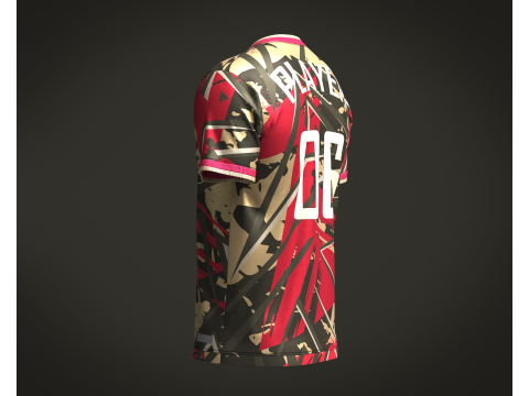 Soccer jersey Player-06 V2 3D Model