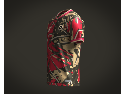 Soccer jersey Player-06 V2 3D Model