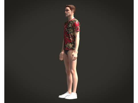 Soccer jersey Player-06 V2 3D Model