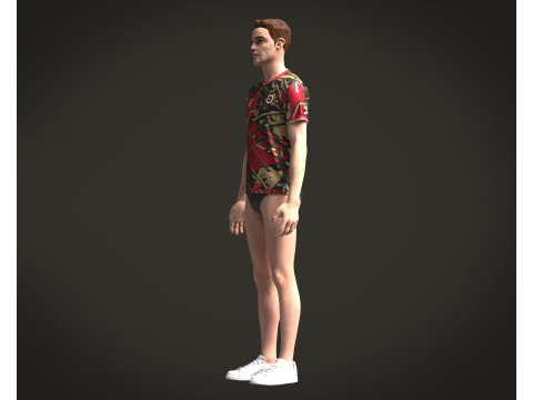Soccer jersey Player-06 V2 3D Model
