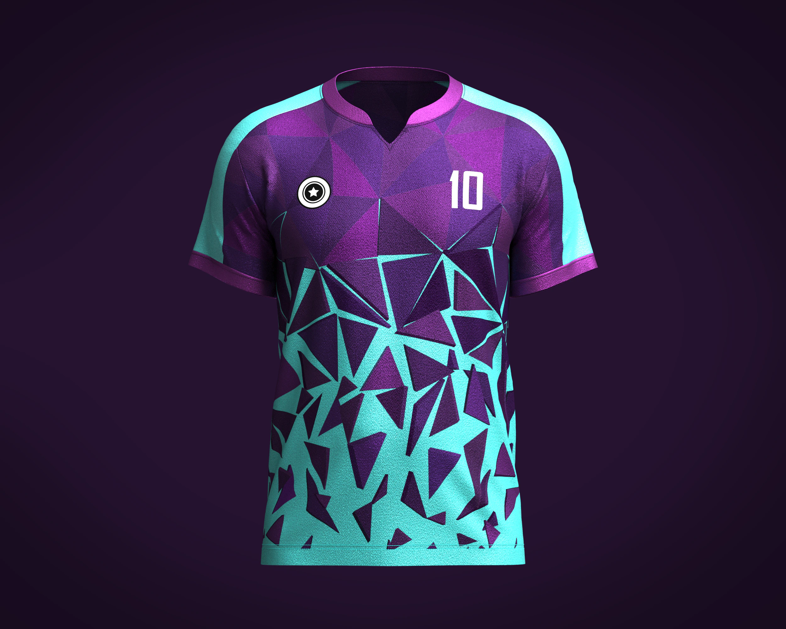 Soccer Jersey Player-10 V2 3D Model .c4d .max .obj .3ds .fbx .stl .blend