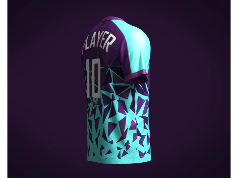 Soccer Jersey Player-10 V2 3D Model