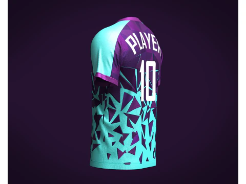 Soccer Jersey Player-10 V2 3D Model