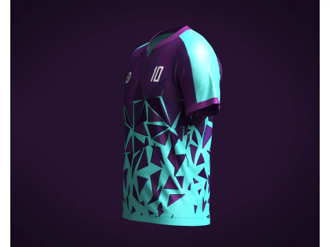 Soccer Jersey Player-10 V2 3D Model