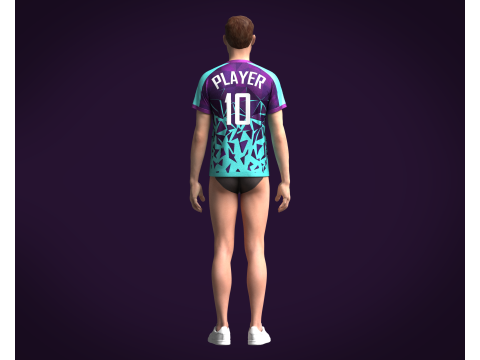 Soccer Jersey Player-10 V2 Modelo 3D