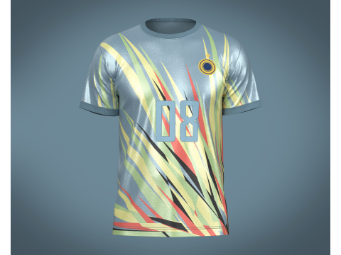 Soccer Jersey 08 3D in 3DExport