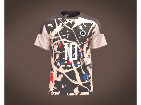 Soccer Jersey Player-10 V2 3D Model