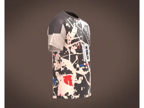 Soccer Jersey Player-10 V2 3D Model