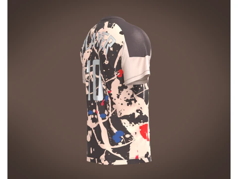 Soccer Jersey Player-10 V2 3D Model