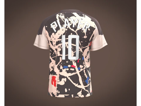 Soccer Jersey Player-10 V2 3D Model