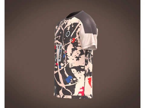 Soccer Jersey Player-10 V2 3D Model