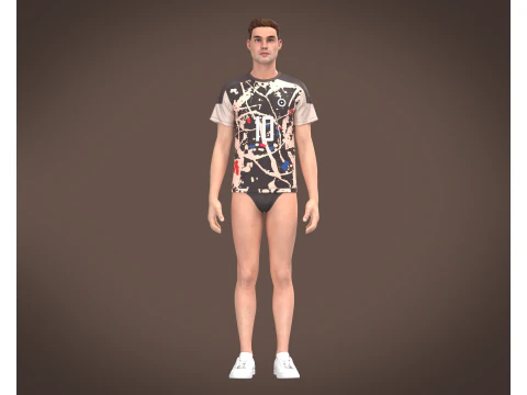 Soccer Jersey Player-10 V2 3D Model