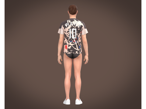 Soccer Jersey Player-10 V2 3D मॉडल