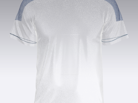Soccer Multi color Blue Jersey Player-10 3D 模型